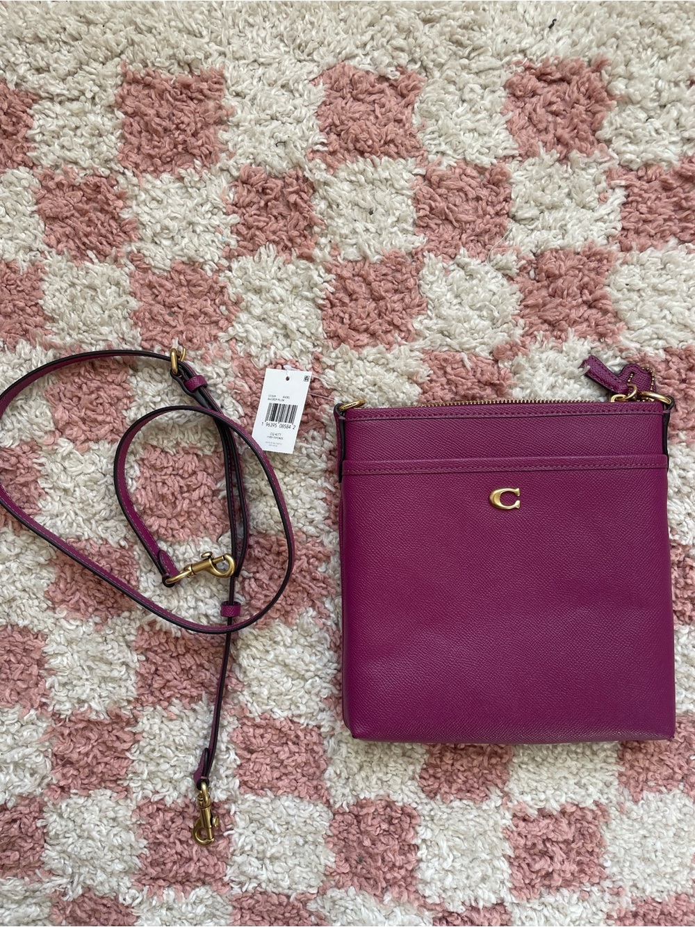 Coach Kitt Messenger Crossbody Bag in Deep Plum - NWT